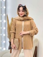 مانتو تک جیب فریناز کد 5255 - تصویر 2