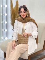 مانتو تک جیب فریناز کد 5255 - تصویر 3