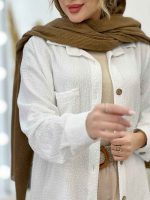 مانتو تک جیب فریناز کد 5255 - تصویر 9