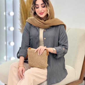 مانتو تک جیب فریناز کد 5255
