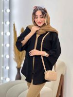 مانتو دو جیب پاکتی نیارا کد 5254 - تصویر 13