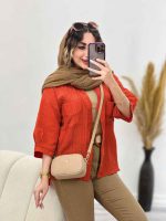 شومیز دو جیب دیما کد 5243 - تصویر 24