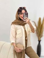 شومیز دو جیب دیما کد 5243 - تصویر 34
