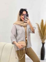 شومیز دو جیب دیما کد 5243 - تصویر 15