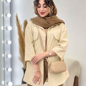 مانتو دو جیب برش دار ملیسا کد 5258