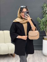 مانتو پانچ دو جیب کمر گت کد 5253 - تصویر 11