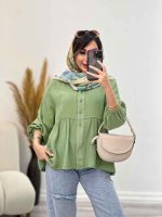 شومیز چین دار رستا کد 5164 - تصویر 26