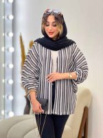 مانتو پانچ پایین هلال کد 5299 - تصویر 9