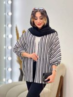 مانتو پانچ پایین هلال کد 5299 - تصویر 2