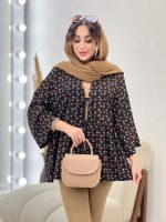 مانتو جلو بند گلبرگ کد 5297 - تصویر 3