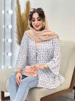 مانتو جلو بند گلبرگ کد 5297 - تصویر 4
