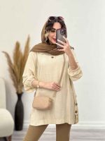 شومیز جلو بسته بغل سه دکمه کد 4370 - تصویر 16