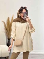 شومیز جلو بسته بغل سه دکمه کد 4370 - تصویر 3