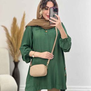 شومیز جلو بسته بغل سه دکمه کد 4370