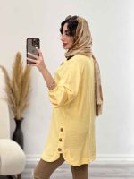 شومیز جلو بسته بغل سه دکمه کد 4370 - تصویر 8
