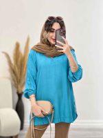 شومیز جلو بسته بغل سه دکمه کد 4370 - تصویر 2