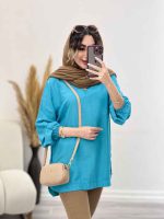 شومیز جلو بسته بغل سه دکمه کد 4370 - تصویر 13
