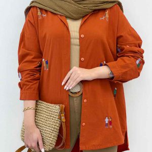 مانتو گلدوزی کارولین کد 5306