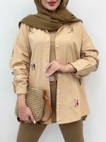 مانتو گلدوزی کارولین کد 5306 - تصویر 11