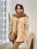 مانتو گلدوزی کارولین کد 5306 - تصویر 8