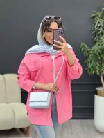 مانتو چهار جیب مهلا کد 5304 - تصویر 17