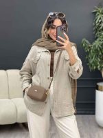 مانتو چهار جیب مهلا کد 5304 - تصویر 5