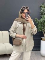 مانتو چهار جیب مهلا کد 5304 - تصویر 10