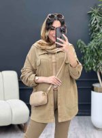 مانتو چهار جیب مهلا کد 5304 - تصویر 7