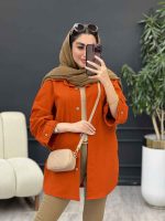 مانتو آستین پاگن جیب پیله کد 5302