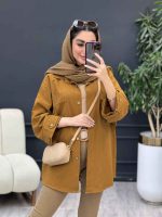 مانتو آستین پاگن جیب پیله کد 5302 - تصویر 2