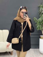 مانتو آستین پاگن جیب پیله کد 5302 - تصویر 13