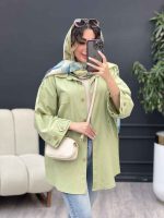مانتو آستین پاگن جیب پیله کد 5302 - تصویر 16