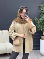 مانتو آستین پاگن جیب پیله کد 5302 - تصویر 10