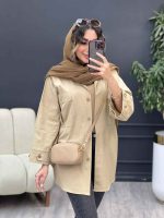مانتو آستین پاگن جیب پیله کد 5302 - تصویر 19