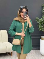 مانتو جلو پیله آرام کد 5301 - تصویر 2