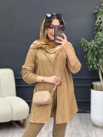مانتو جلو پیله آرام کد 5301 - تصویر 6