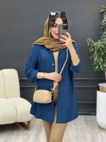 مانتو جلو پیله آرام کد 5301 - تصویر 3