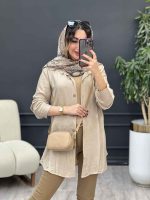 مانتو جلو پیله آرام کد 5301 - تصویر 4