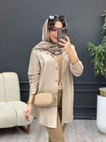 مانتو جلو پیله آرام کد 5301 - تصویر 9