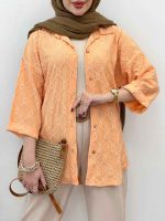 شومیز پایین هلال آنجلا کد 5308 - تصویر 15