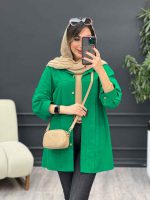 مانتو جلو پیله دو جیب کد 5303 - تصویر 27