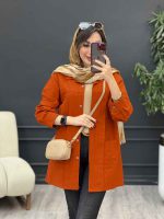 مانتو جلو پیله دو جیب کد 5303 - تصویر 13