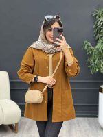 مانتو جلو پیله دو جیب کد 5303 - تصویر 22