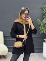 مانتو جلو پیله دو جیب کد 5303 - تصویر 25