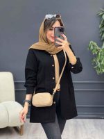 مانتو جلو پیله دو جیب کد 5303 - تصویر 8