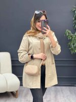 مانتو جلو پیله دو جیب کد 5303 - تصویر 12