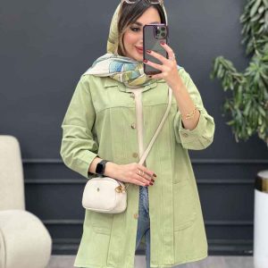 مانتو جلو پیله دو جیب کد 5303