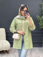 مانتو جلو پیله دو جیب کد 5303 - تصویر 6