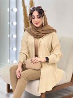شومیز کراش تک جیب رزیتا کد 5309 - تصویر 8