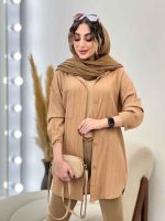 شومیز کراش تک جیب رزیتا کد 5309 - تصویر 7